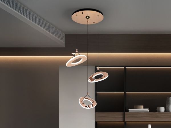 Mirena Люстра 3L розовое золото от интернет-магазина IDODOM.RU