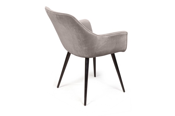 Стул Archi поворотный 90 градусов, функция возврата, антишум, бархат пепельно-бежевый 25, опора конус от интернет-магазина IDODOM.RU