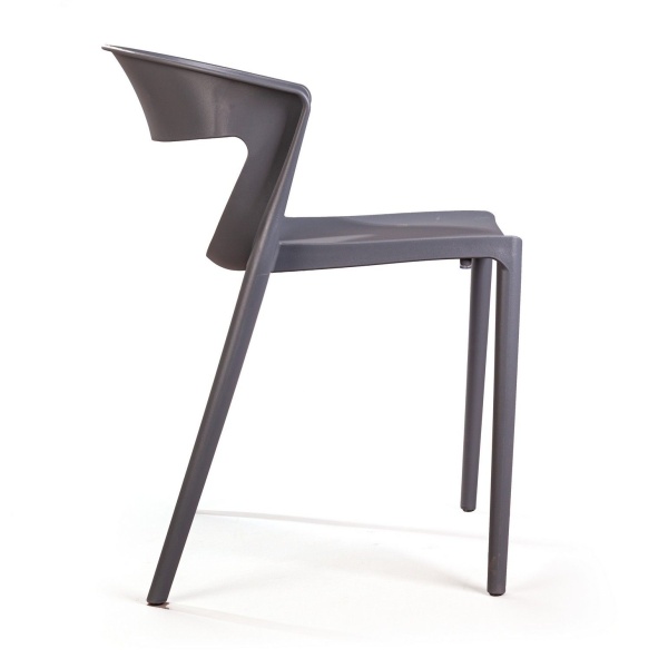 Стул LEXA, пластик серый от интернет-магазина IDODOM.RU