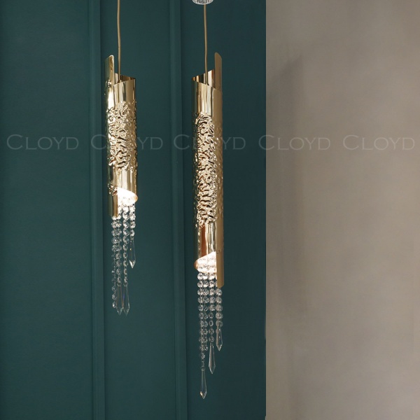 Подвесной светильник Cloyd EFIALT P1 / выс. 66 см - золото (арт.11522) от интернет-магазина IDODOM.RU