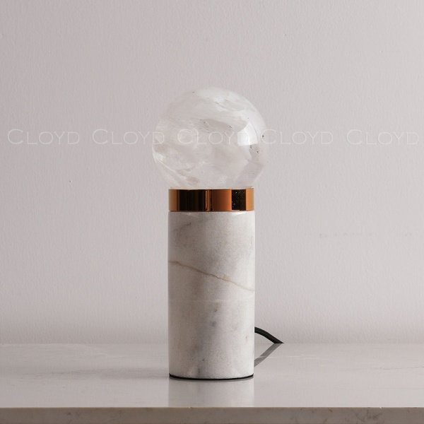 Настольная лампа Cloyd NIXUS-F T1 / выс. 26 см - кварц - золото (арт.30244) от интернет-магазина IDODOM.RU