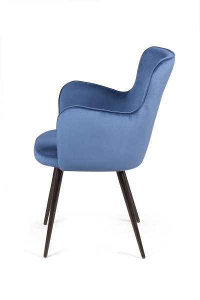 Стул с подлокотниками King, бархат синий 29 от интернет-магазина IDODOM.RU