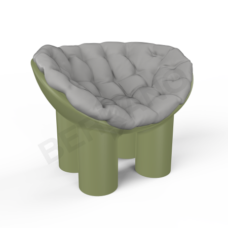 Кресло SLON Olive green, Gray