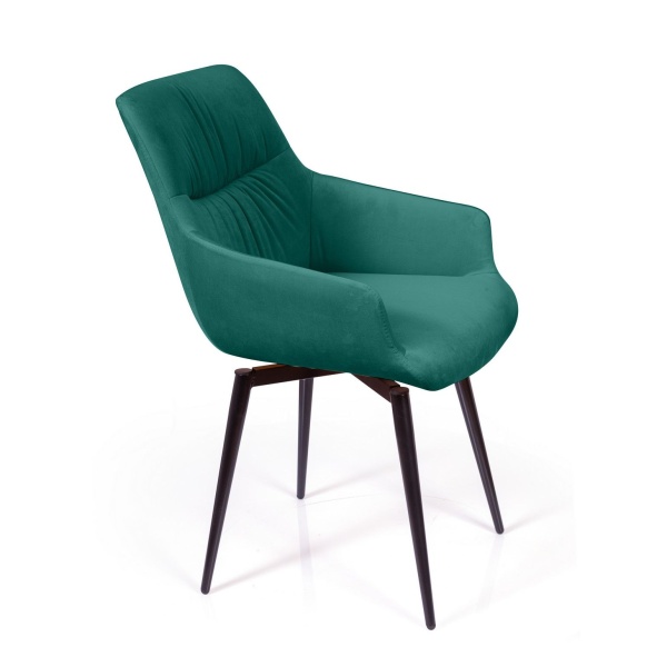 Стул Jordan поворотный 360 градусов, бархат зеленый 19 от интернет-магазина IDODOM.RU