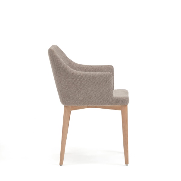 Стул Croft из коричневой синели с ножками из массива ясеня от интернет-магазина IDODOM.RU