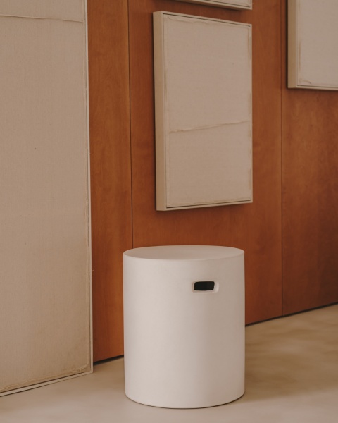 Aiguablava Подставка для ног из белого цемента Ø 37 см от интернет-магазина IDODOM.RU