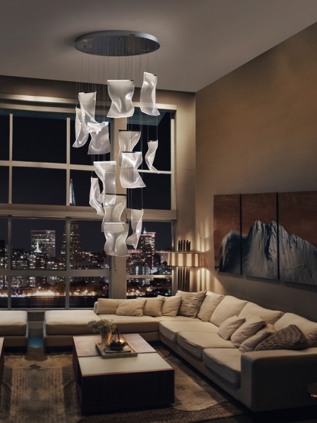 Люстра Velos II 13L хром DIMABLE от интернет-магазина IDODOM.RU