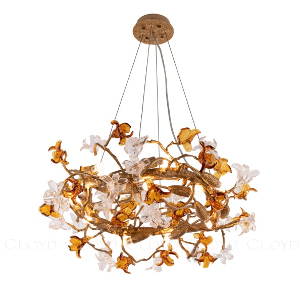 Люстра Cloyd GUATEMALA C14 / Ø60 см - латунь (арт.11215) от интернет-магазина IDODOM.RU