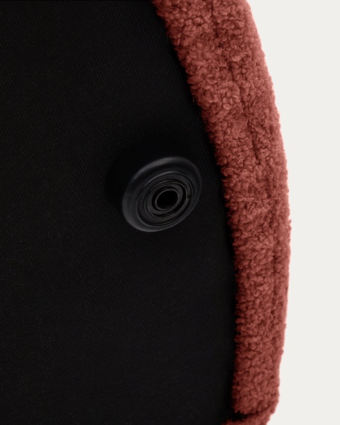 Kaeli Пуф для ног со съемным чехлом из терракотового букле Ø 120 от интернет-магазина IDODOM.RU