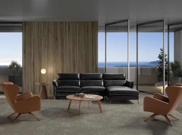 Угловой столик из орехового шпона ET652 /2043 от интернет-магазина IDODOM.RU