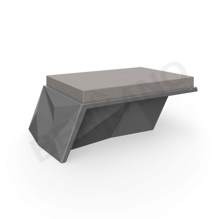 Угловой модуль Quaro с подушками Coal Black, Graphite