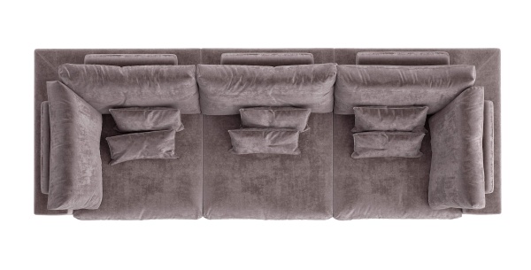 Диван Элизиум прямой трехместный - Эконом микровелюр