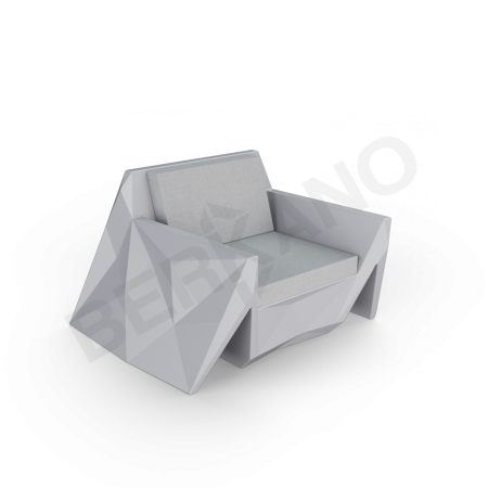Кресло Quaro с подушками Concrete Gray, Gray