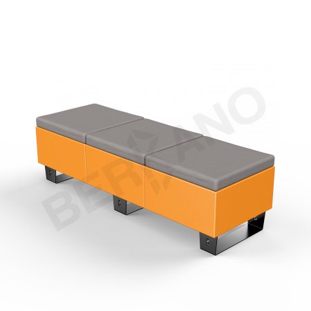 Скамейка Brick 180 Orange, Graphite