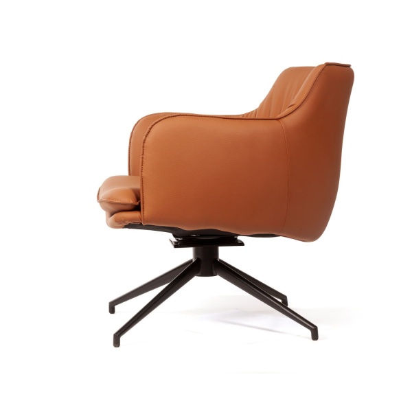 Лаунж кресло Sofia, экокожа терракот от интернет-магазина IDODOM.RU