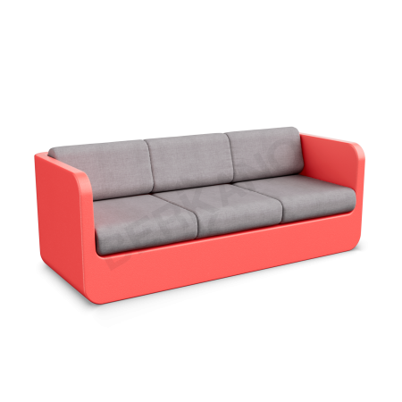 Диван Grace с подушками Chili Red, Gray