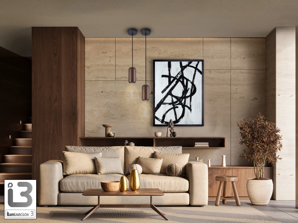 Nimes Подвесной светильник 1L коричневый от интернет-магазина IDODOM.RU