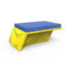 Угловой модуль Quaro с подушками Yellow, Navy