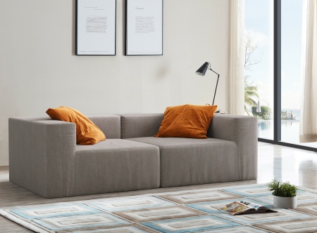 Модуль диван Драм Д-101 - Оксфорд искусственная замша