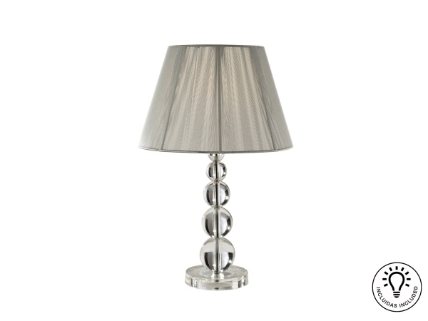 Настольная лампа Mercury серебро 1L большая от интернет-магазина IDODOM.RU