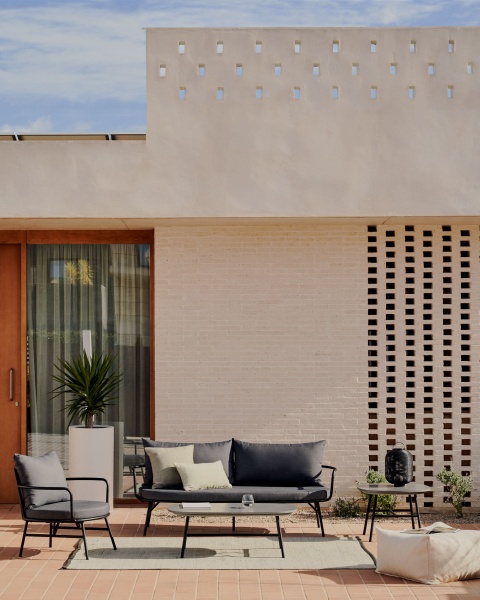 Bramant Журнальный столик из стали с черной отделкой 100 x 60 см от интернет-магазина IDODOM.RU