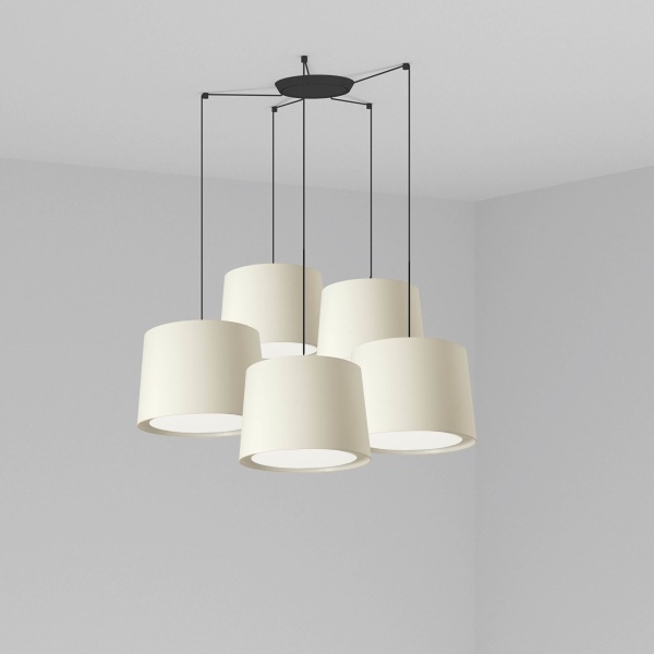 Подвесной светильник Conga белого цвета 5L от интернет-магазина IDODOM.RU