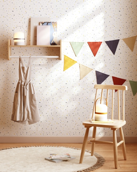 Полка Florentina с вешалками из массива натуральной сосны FSC и белого МДФ 52,5 см от интернет-магазина IDODOM.RU