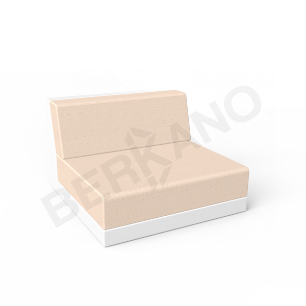 Диван Quarter modular средний с подушками Snow White, Milk