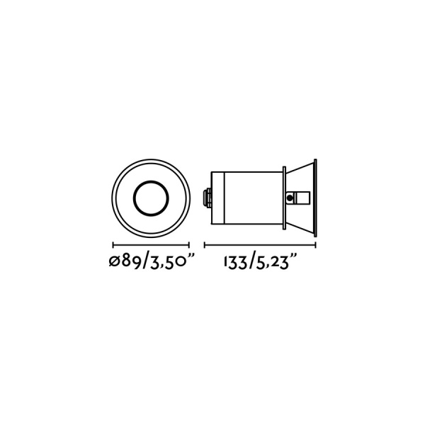 Встраиваемый круглый светильник Fresh белый  IP65 от интернет-магазина IDODOM.RU