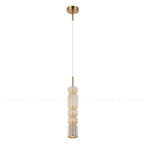 Подвесной светильник Cloyd HOW P1 / выс. 39 см - латунь - шампань (арт.11606) от интернет-магазина IDODOM.RU