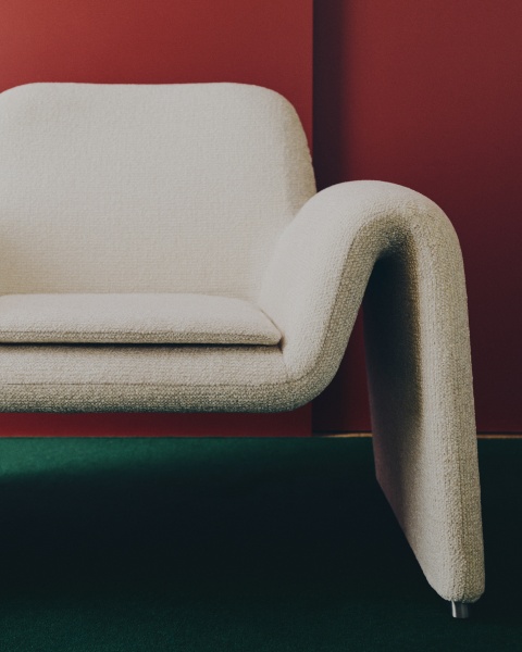 Кресло Melvia из бежевого шенилла от интернет-магазина IDODOM.RU