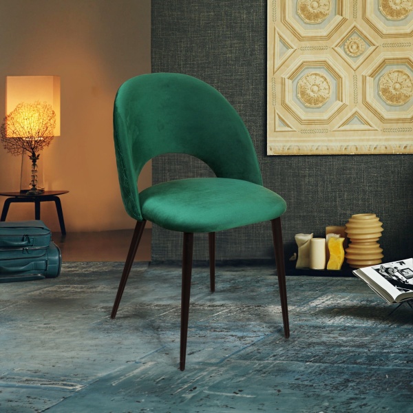 Стул Max ромб, бархат зеленый 19 от интернет-магазина IDODOM.RU
