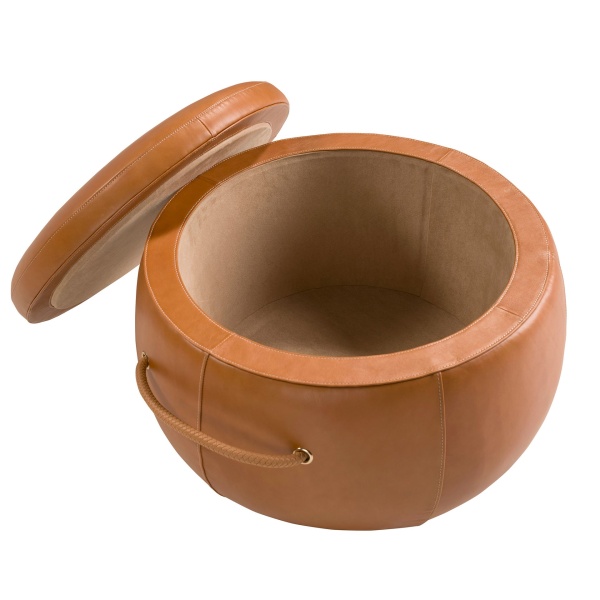 Пуф из кожи цвета Camel 5171 от интернет-магазина IDODOM.RU