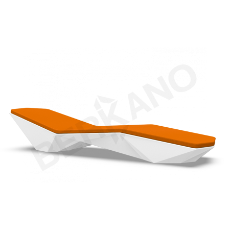 Шезлонг Quaro с подушками Snow White, Orange