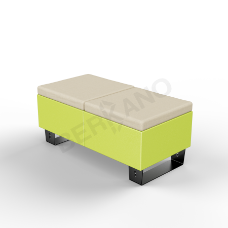 Скамейка Brick 120 Spring Green, Bone Brown