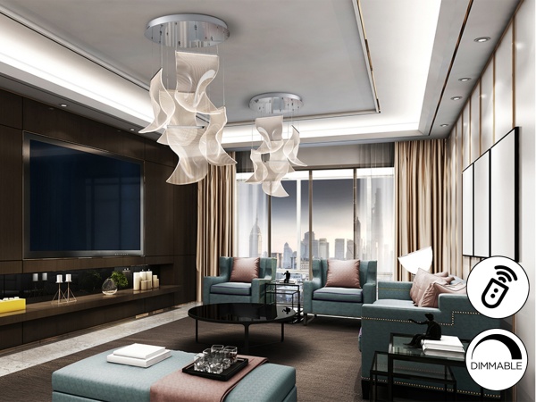 Люстра Velos II 5L хромированная DIM от интернет-магазина IDODOM.RU