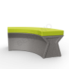 Скамейка X-seat Arc Gray Granite, Green
