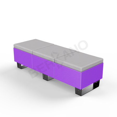 Скамейка Brick 180 Deep Violet, Gray