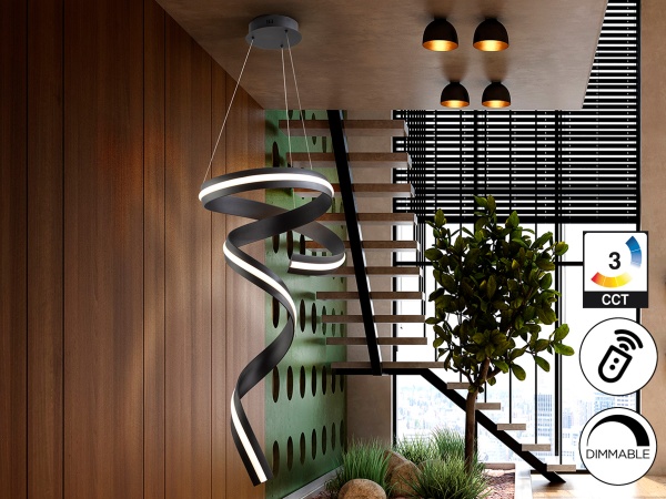 Amara Люстра вертикальная черный матовый от интернет-магазина IDODOM.RU