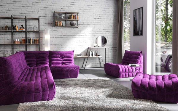 Кресло ДеФранс™️ 1-местное - Эконом микровелюр