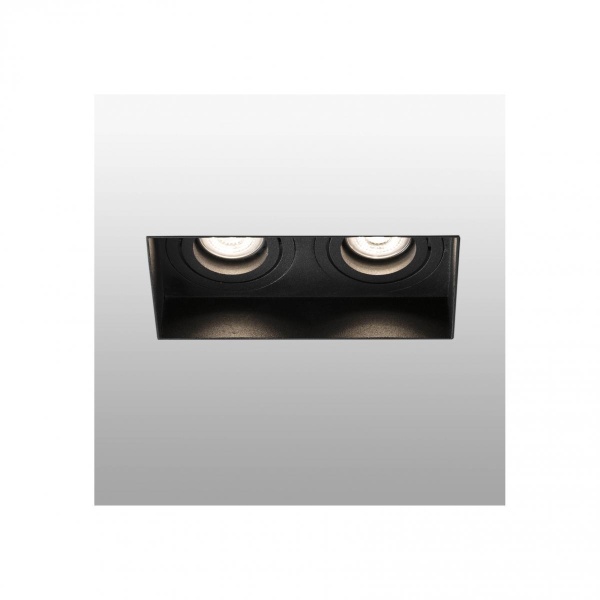 Встраиваемый светильник Hyde черный без рамки 2L GU10 от интернет-магазина IDODOM.RU