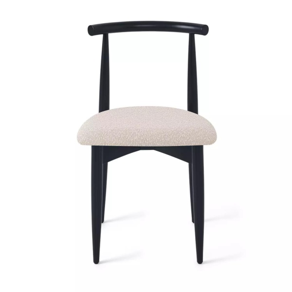 Стул Diana, бук натуральный (эмаль черная), бежевый от интернет-магазина IDODOM.RU