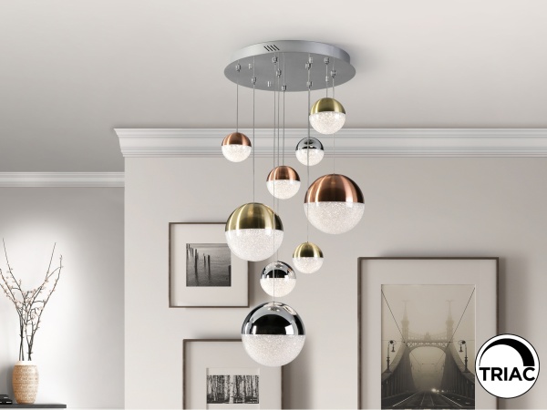 Подвесной светильник Sphere 9L LED Ø50 DIM разноцветный от интернет-магазина IDODOM.RU