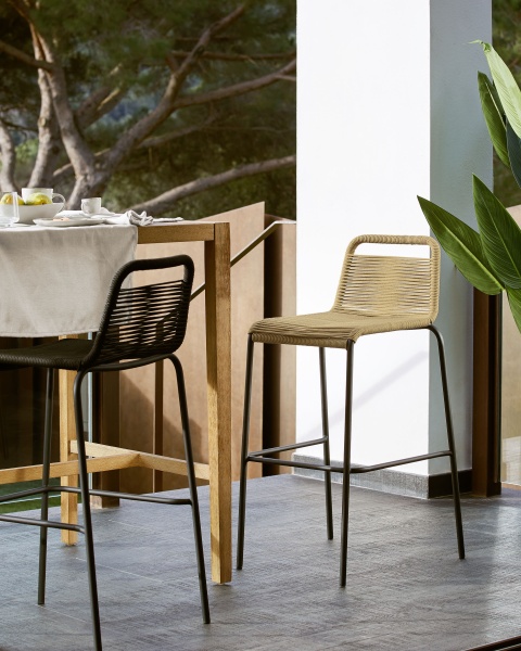 Барный стул Glenville 74 см бежевый от интернет-магазина IDODOM.RU