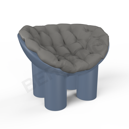 Кресло SLON Wave Blue, Graphite
