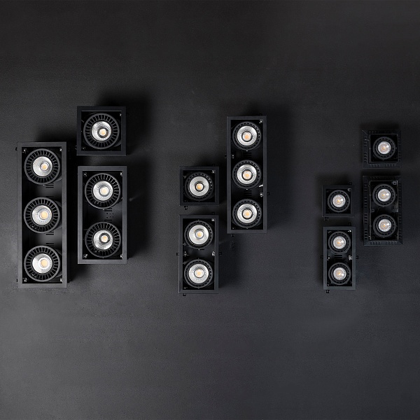 NANO COLIN-2  встраиваемый светильник с ЧЕРНОЙ РАМКОЙ LED 14 - 24W 2700K 56 от интернет-магазина IDODOM.RU