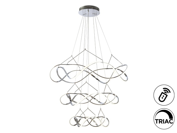 Люстра Molly 3 кольца 110D хром DIM от интернет-магазина IDODOM.RU
