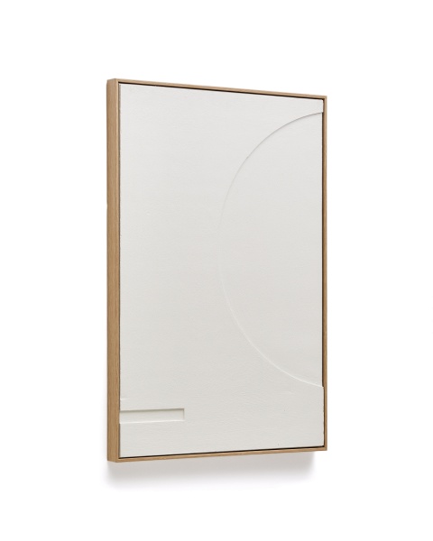 Sefri Картина с круглыми геометрическими фигурами белого цвета 60 х 90 см от интернет-магазина IDODOM.RU