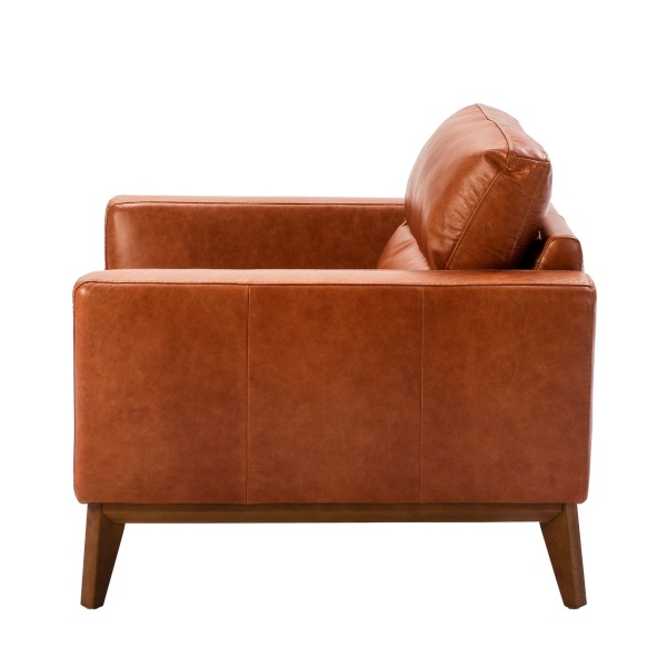 Кресло из кожи KF1016-1P /5036 светло-коричневое от интернет-магазина IDODOM.RU