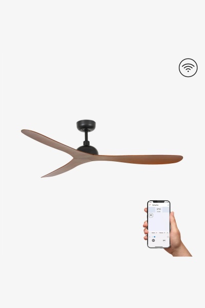 Вентилятор Gotland L черный/дерево SMART от интернет-магазина IDODOM.RU